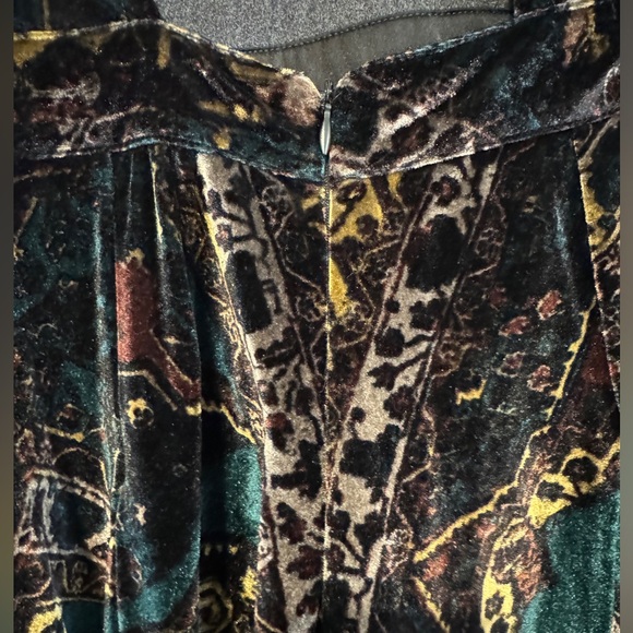 Free People open back velvet romper - Picture 3 of 4